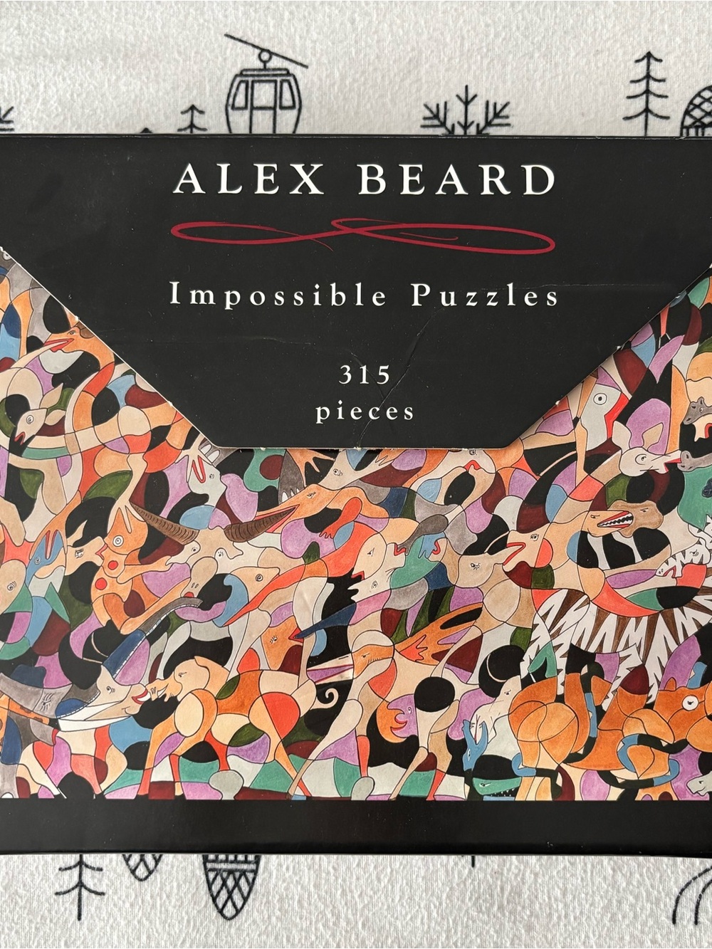 Impossible Puzzles 315-Piece Colorful Abstract Puzzle